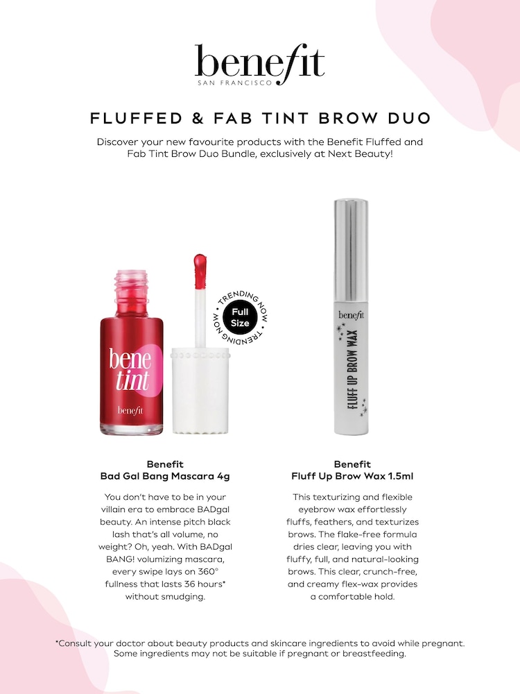 Benefit Fluffed and Fab Tint and Brow Beauty Set Duo Worth Over 29 - Image 2 of 2