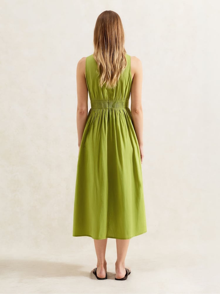 Ro&Zo Green Petite Keyhole Front Midi Dress - Image 3 of 3