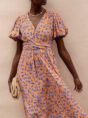 Ro&Zo Floral Puff Sleeve Dress - صورة 3 من 4