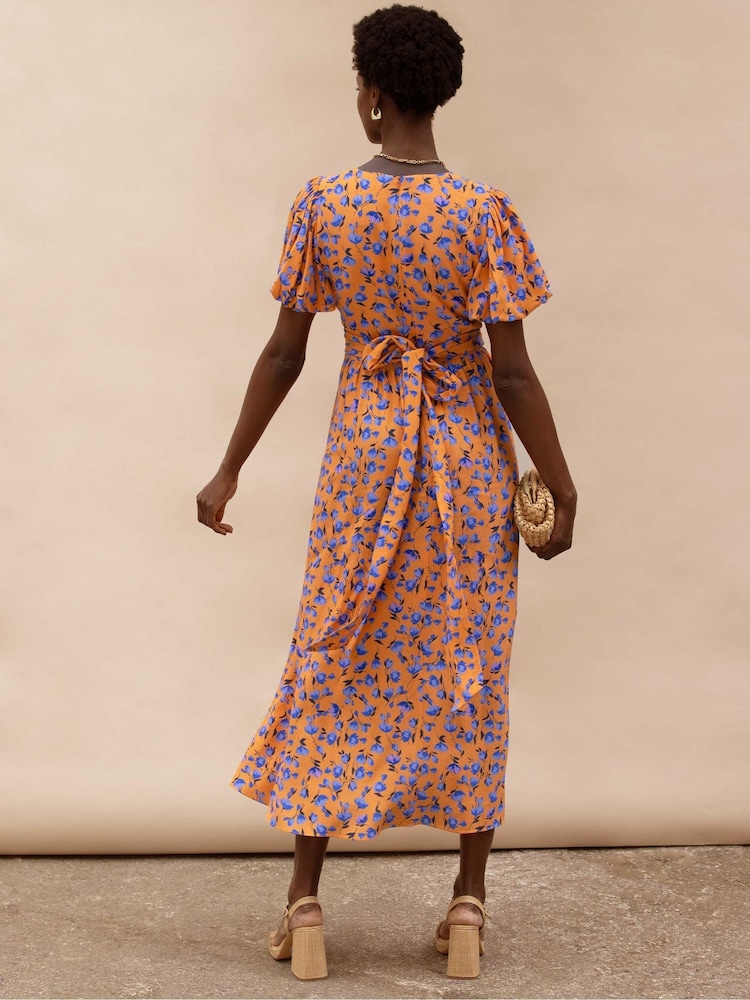 Ro&Zo Floral Puff Sleeve Dress - صورة 4 من 4 Ro&Zo Floral Puff Sleeve Dress - صورة 4 من 4