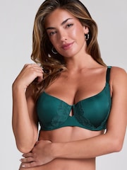 Hunkemoller Green Lana Padded Underwired Bra - Image 1 of 5