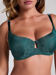 Hunkemoller Green Lana Padded Underwired Bra - Image 3 of 5