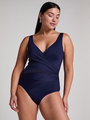 Hunkemöller Shaping Shell Mesh Black Swimsuit - Image 1 of 5