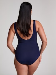Hunkemöller Shaping Shell Mesh Black Swimsuit - Image 3 of 5