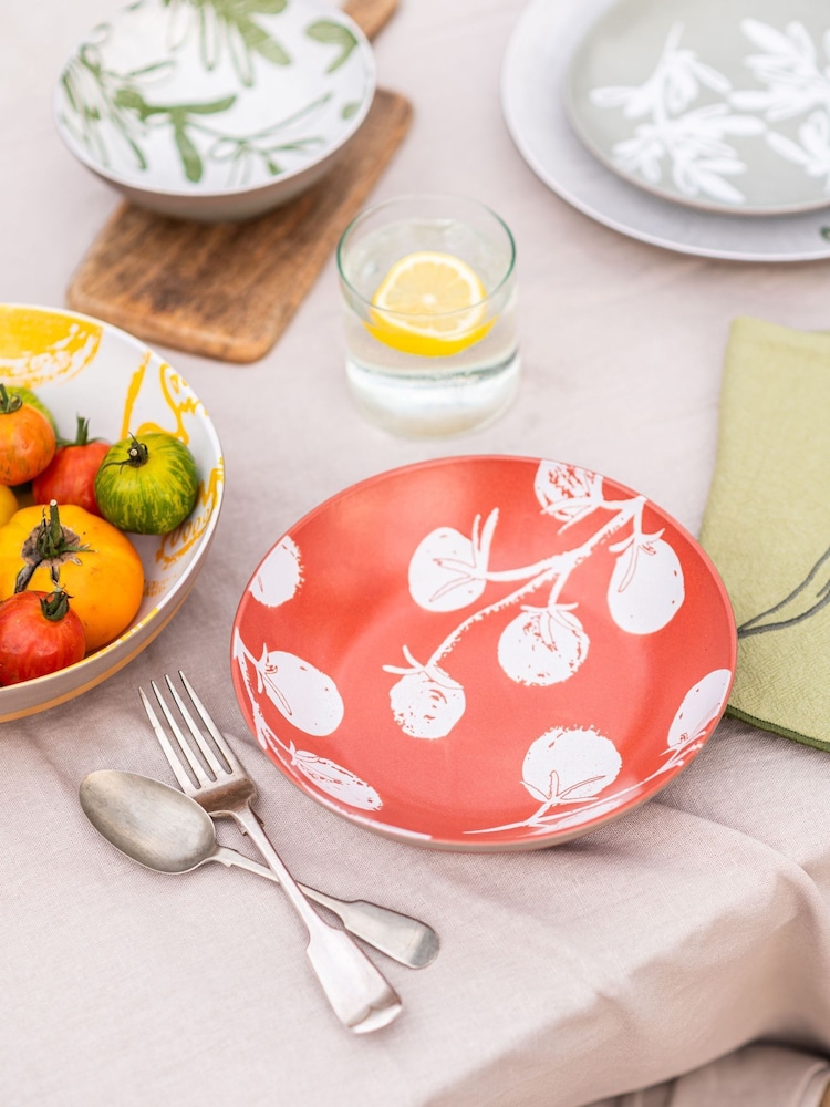 Purer Home X Eden Project Set of 3 Red Pasta Bowls Bowls - Image 1 of 3