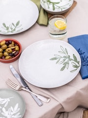 Purer Home X Eden Project Set of 4 White Dinner Plates - Image 1 of 4