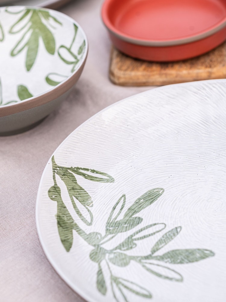 Purer Home X Eden Project Set of 4 White Dinner Plates - Image 2 of 4
