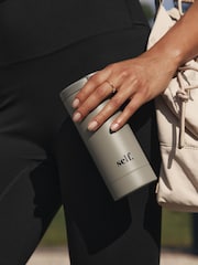 self. Khaki Green 350ml Stainless Steel Travel Mug - Image 1 of 5