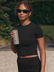 self. Khaki Green 350ml Stainless Steel Travel Mug - Image 2 of 5