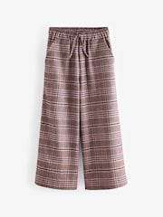 Pink Check Wide Leg Trousers (3-16yrs) - Image 1 of 4