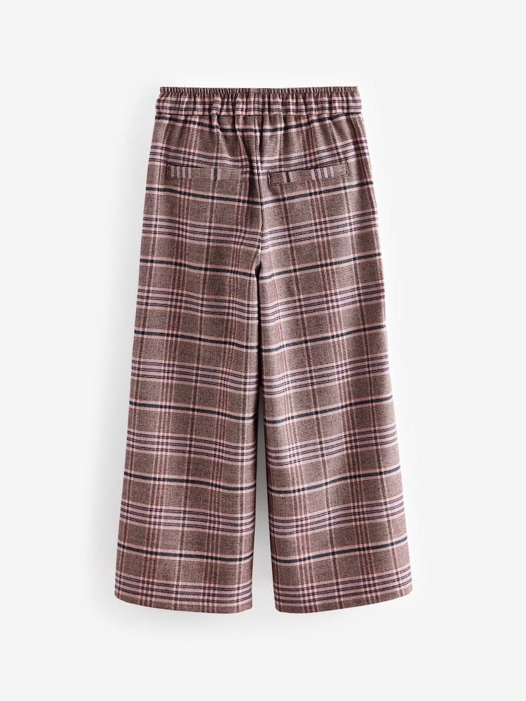 Pink Check Wide Leg Trousers (3-16yrs) - Image 2 of 4