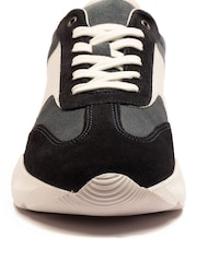 Off The Hook Blue Collins Casual Lace-Up Leather Trainers - Image 8 of 10