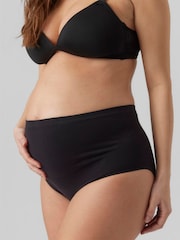 Mamalicious Black Maternity High Waist Control Briefs 2 Pack - Image 3 of 5