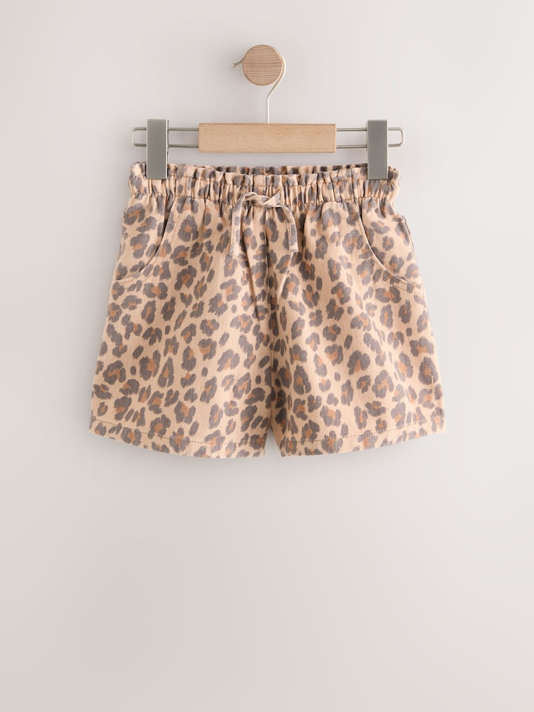 Leopard Denim Shorts (3-16yrs) - Image 1 of 5