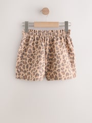 Leopard Denim Shorts (3-16yrs) - Image 2 of 5