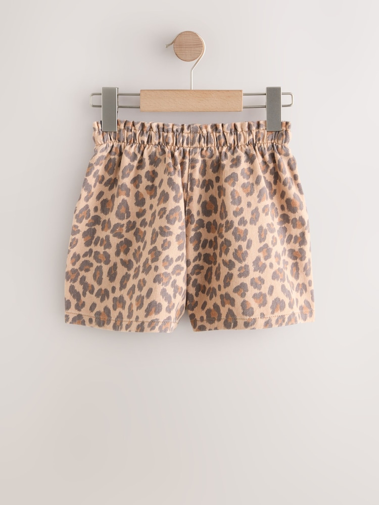 Leopard Denim Shorts (3-16yrs) - Image 2 of 5