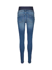 Mamalicious Blue Slim Fit Maternity Jeans - Image 7 of 7