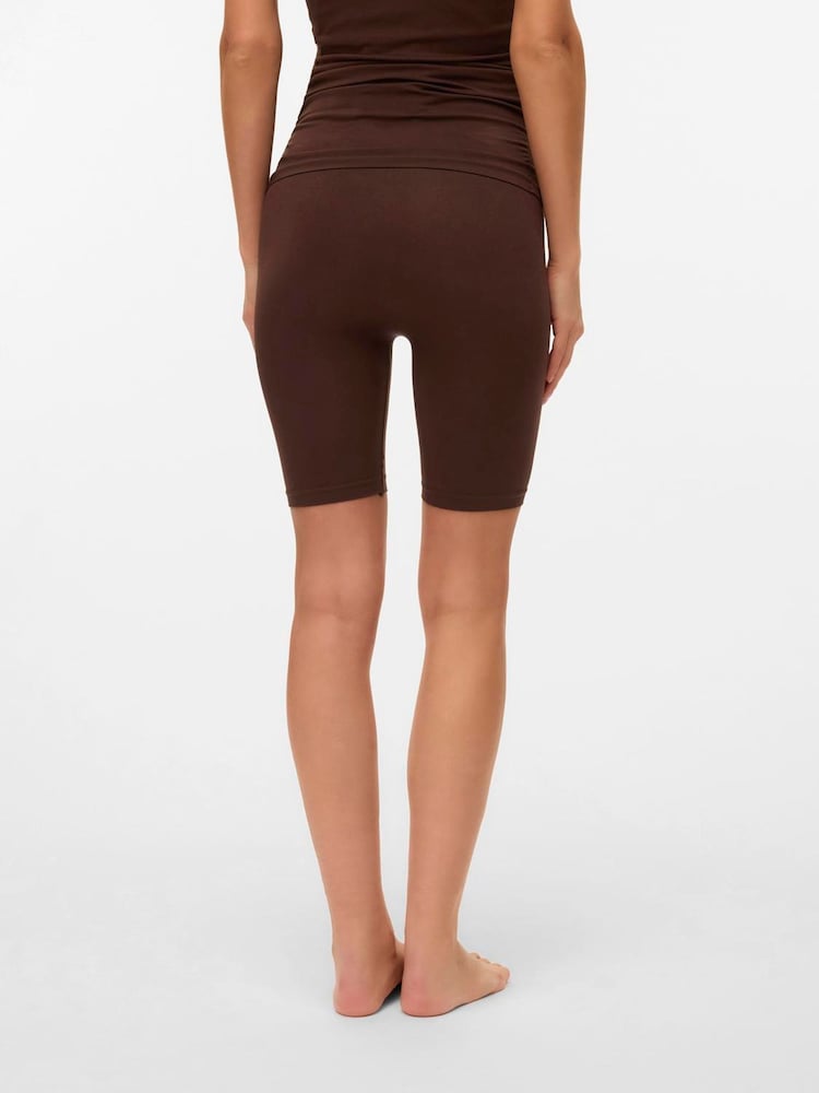 Mamalicious Brown Maternity Seamless Leggings - Image 2 of 4