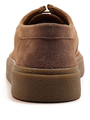 Off The Hook Brown Els Suede Leather Casual Lace-Up Boat Shoes - Image 9 of 10