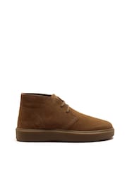 Off The Hook Brown Jethro Suede Leather Casual Lace-Up Chukka Boots - Image 6 of 10