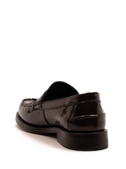 Off The Hook Red Monro Leather Penny Loafers Slip-On Shoes - Image 8 of 10