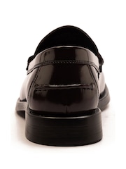 Off The Hook Red Monro Leather Penny Loafers Slip-On Shoes - Image 9 of 10
