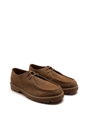 Off The Hook Brown Jovi Casual Lace-Up Suede Leather Boat Shoes - Image 5 of 10