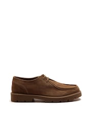 Off The Hook Brown Jovi Casual Lace-Up Suede Leather Boat Shoes - Image 6 of 10