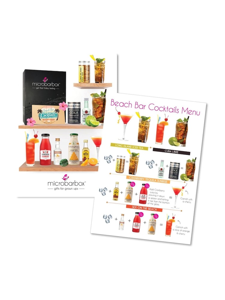 MicroBarBox Beach Bar Cocktails Gift Set - Image 2 of 3 MicroBarBox Beach Bar Cocktails Gift Set - Image 2 of 3