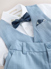 Blau - Baker by Ted Baker – Hemd, Weste und Shorts im Set - Bild 3 von 9