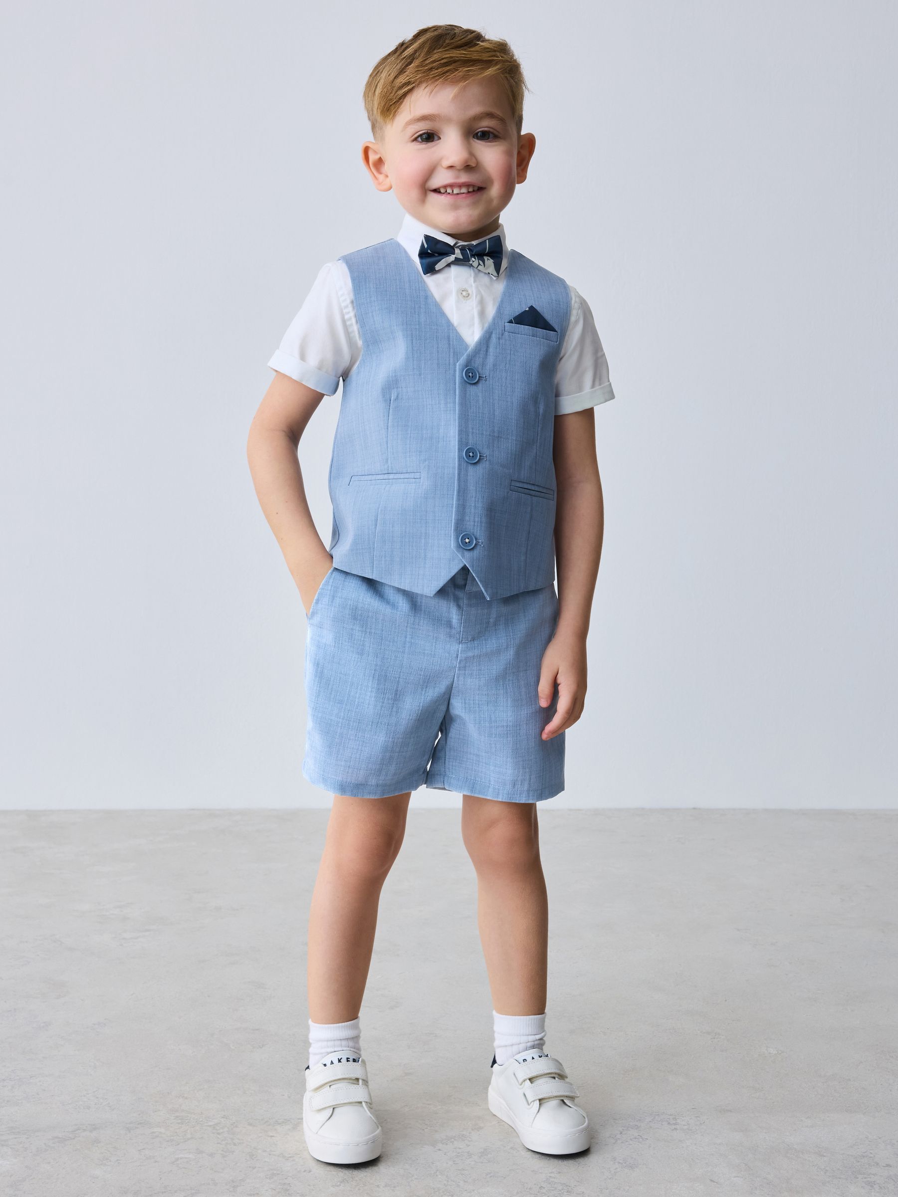 Next：日本 ブルー - Baker by Ted Baker シャツ、ベスト＆ショート