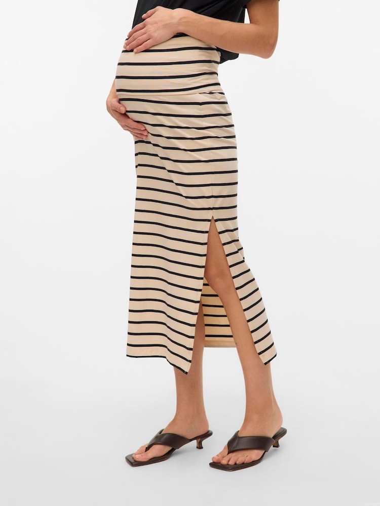 Mamalicious White Maternity Maxi Skirt - Image 1 of 5