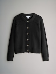 The Set Black Cable 2 Pack High Neck Jumper/Cardigan - Image 3 of 5