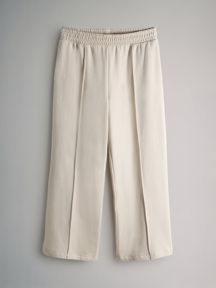 The Set Navy/Stone 2 Pack Pintuck Wide Leg Joggers - Image 2 of 5 The Set Navy/Stone 2 Pack Pintuck Wide Leg Joggers - Image 2 of 5
