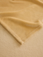 Yellow Plush Fleece Throw - Image 5 of 6