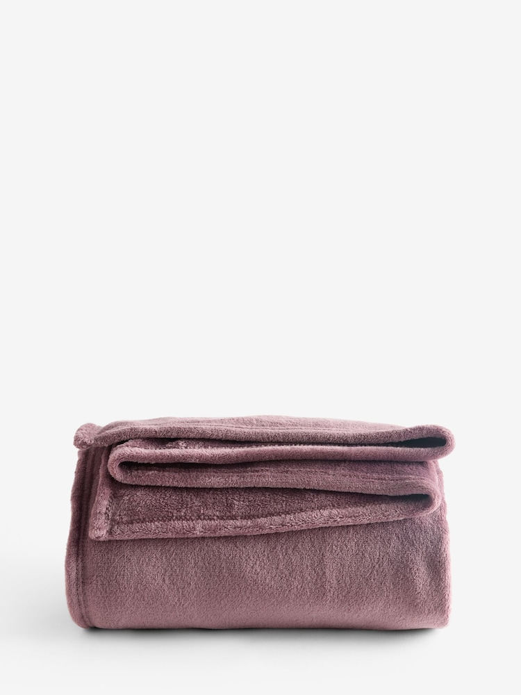 Brown Plush Fleece Throw - Image 4 of 4 Brown Plush Fleece Throw - Image 4 of 4