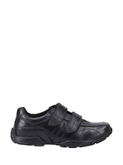 Hush Puppies Junior Vance Touch Fastening Black Shoes - Image 1 of 4