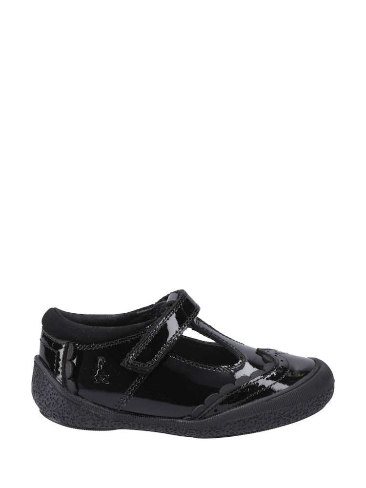 Hush Puppies Infant Rae T-Bar Patent Black Shoes - Image 1 of 3