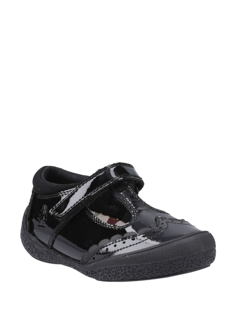 Hush Puppies Infant Rae T-Bar Patent Black Shoes - Image 2 of 3