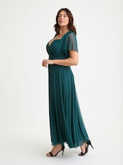 Scarlett & Jo Green Kemi Bolero Wrap Bodice Maxi Gown - Image 3 of 4