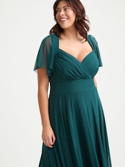 Scarlett & Jo Green Kemi Bolero Wrap Bodice Maxi Gown - Image 4 of 4