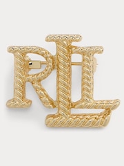 Lauren Ralph Lauren Gold Rope Box Pin - Image 1 of 3