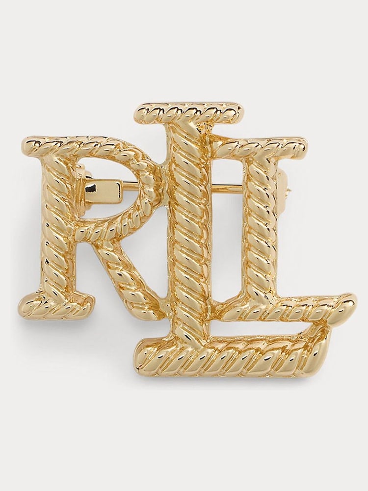 Lauren Ralph Lauren Gold Rope Box Pin - Image 1 of 3