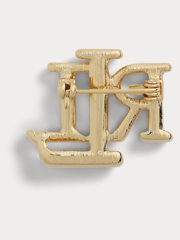 Lauren Ralph Lauren Gold Rope Box Pin - Image 2 of 3