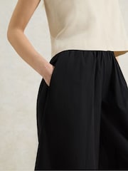 Ro&Zo Black Cotton Poplin Culottes - Image 3 of 3