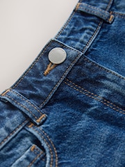 Albastru închis din denim - Pantaloni scurți din denim cu margine destrămată (3-16ani) - Imaginea 7 din 8