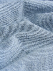 Mid Blue Regular Length Relaxed Denim Shorts (3-16yrs) - Image 7 of 8