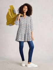 White Stuff Blue 100% Cotton Marta Tunic - Image 3 of 6