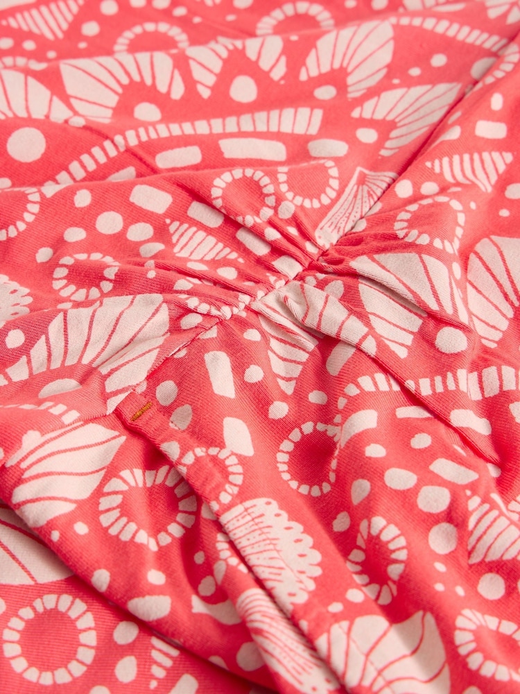 White Stuff Pink Tallie Jersey Dress - Image 6 of 6