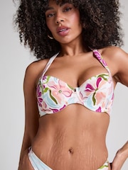 Hunkemöller Red Ayanna Non-Padded Underwired Bikini Top - Image 1 of 5